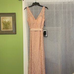 Never worn blush colored lace dress!!